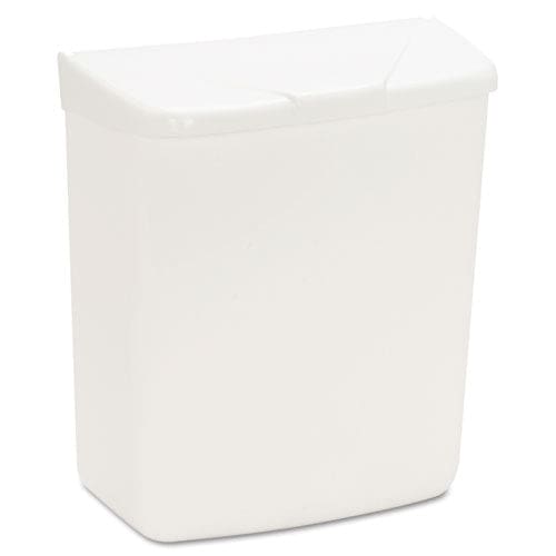 HOSPECO Wall Mount Sanitary Napkin Receptacle-ppc 1 Gal Ppc Plastic White - Janitorial & Sanitation - HOSPECO®