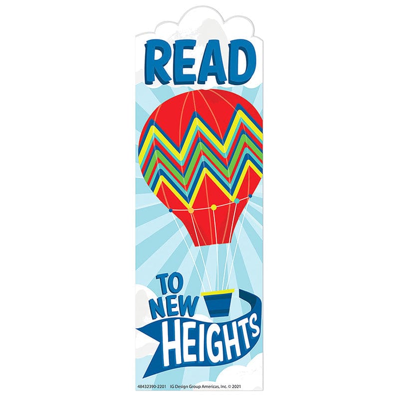 Hot Air Balloon New Height Bookmark (Pack of 10) - Bookmarks - Eureka