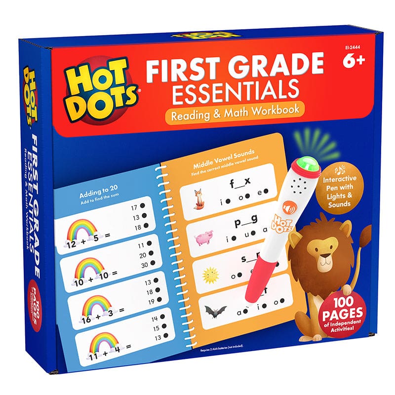 Hot Dots Gr 1 Reading & Math Workbk - Hot Dots - Learning Resources