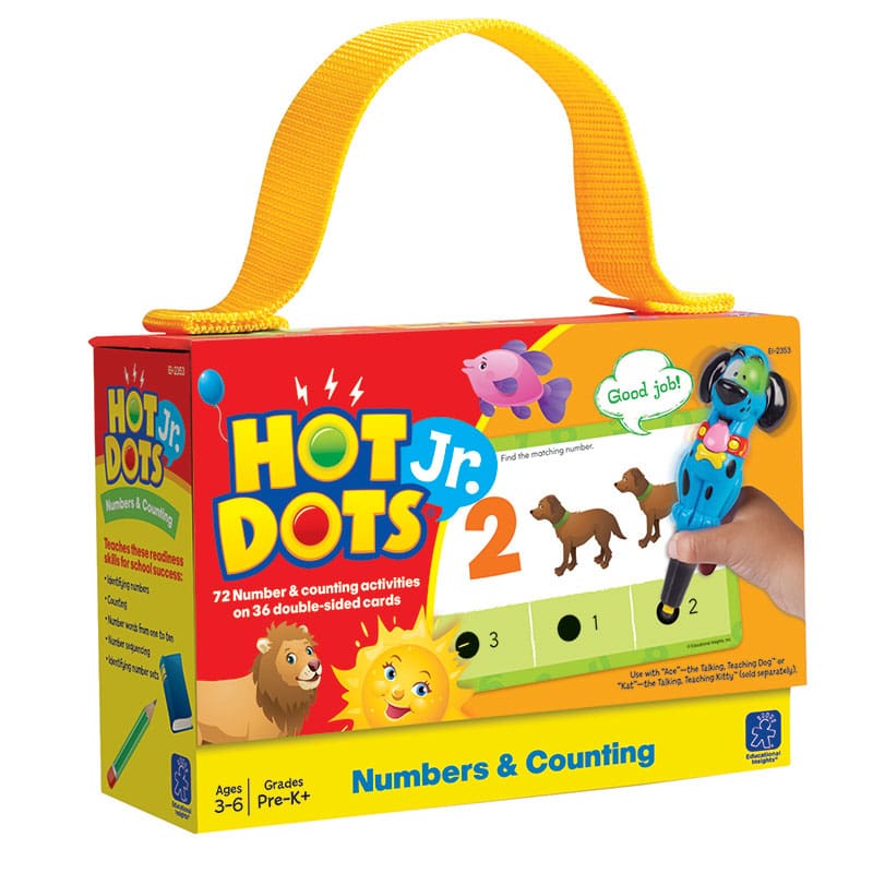 Hot Dots Jr Cards Numbers Counting (Pack of 2) - Hot Dots - Learning Resources