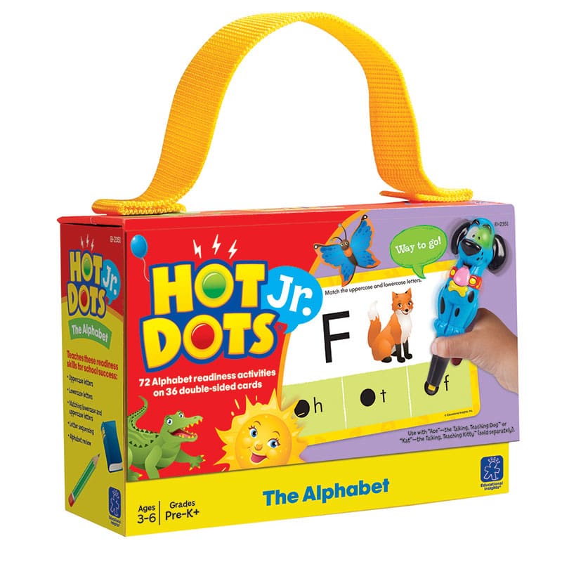 Hot Dots Jr Cards The Alphabet (Pack of 2) - Hot Dots - Learning Resources