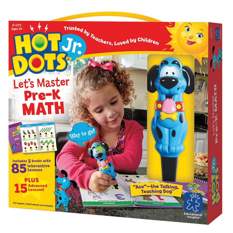 Hot Dots Jr Lets Master Math Gr Pk - Hot Dots - Learning Resources