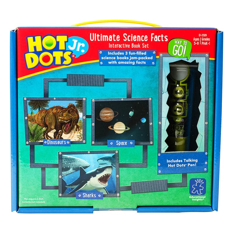 Hot Dots Jr Ultimate Science Facts Interactive Book Set With Pen - Hot Dots - Learning Resources