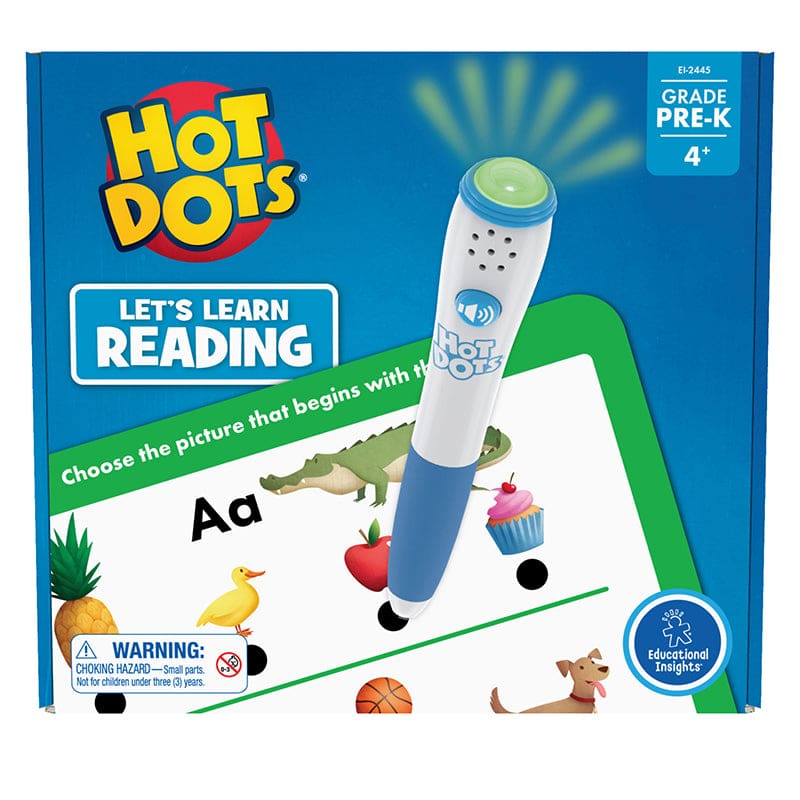 Hot Dots Lets Learn Pre-K Reading - Hot Dots - Learning Resources