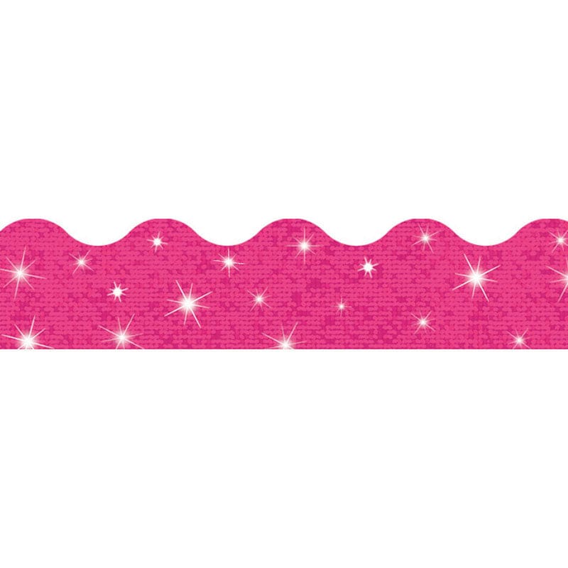 Hot Pink Terrific Trimmers Sparkle (Pack of 6) - Border/Trimmer - Trend Enterprises Inc.