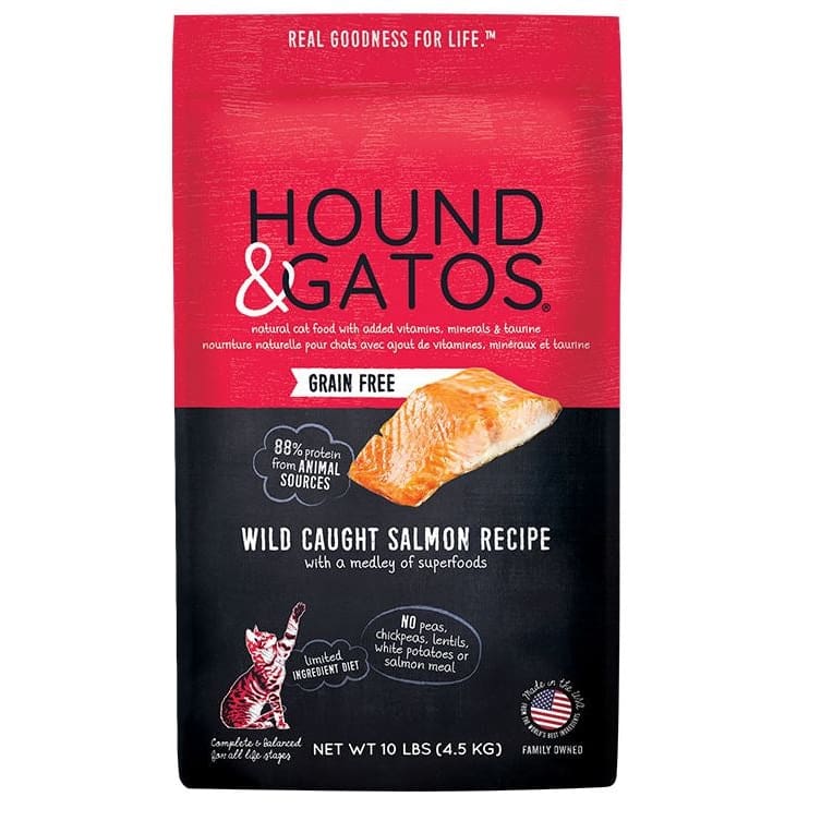 Hound and Gatos Cat Grain Free Salmon 10Lb - Pet Supplies - Hound and Gatos