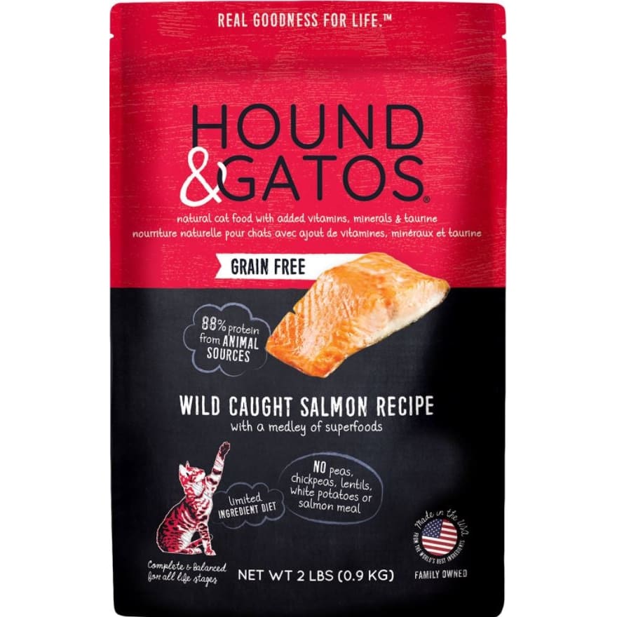 Hound and Gatos Cat Grain Free Salmon 2Lb - Pet Supplies - Hound and Gatos