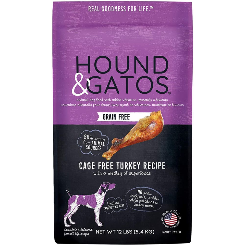 Hound & Gatos Dog Grain Free Turkey 12Lb - Pet Supplies - Hound and Gatos