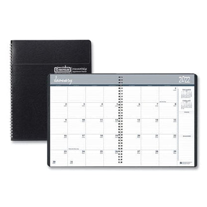 House of Doolittle 14-month Recycled Ruled Monthly Planner 11 X 8.5 Black Cover 14-month (dec To Jan): 2022 To 2024 - School Supplies -