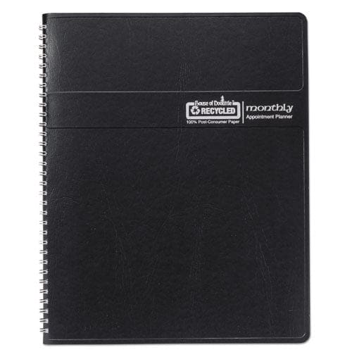 House of Doolittle 14-month Recycled Ruled Monthly Planner 8.75 X 6.78 Black Cover 14-month (dec To Jan): 2022 To 2024 - School Supplies -