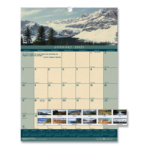 House of Doolittle Earthscapes Recycled Monthly Wall Calendar Color Landscape Photography 12 X 16.5 White Sheets 12-month (jan-dec): 2023 -