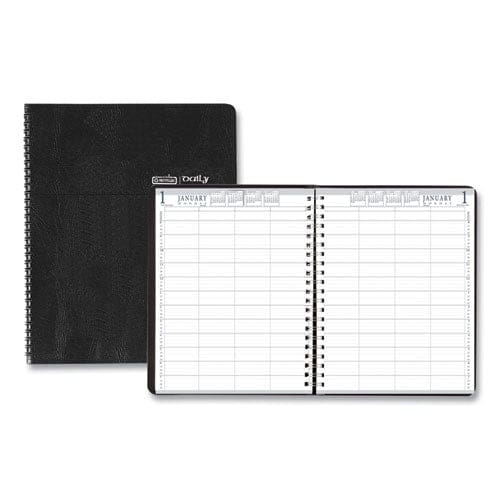 House of Doolittle Eight-person Group Practice Daily Appointment Book 11 X 8.5 Black Cover 12-month (jan To Dec): 2023 - School Supplies -