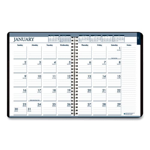 House of Doolittle Recycled Wirebound Weekly/monthly Planner 11 X 8.5 Black Cover 12-month (jan To Dec): 2023 - School Supplies - House