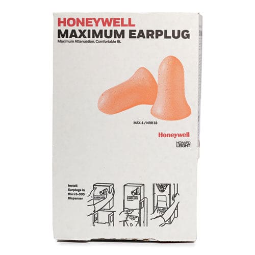 Howard Leight by Honeywell Maximum Single-use Earplugs Cordless 33nrr Coral 200 Pairs - Janitorial & Sanitation - Howard Leight®