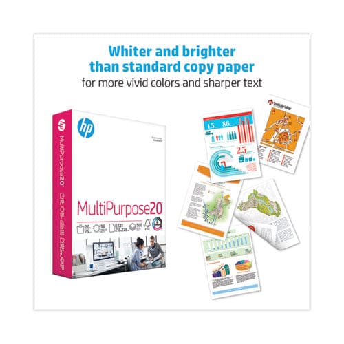 HP Papers Multipurpose20 Paper 96 Bright 20 Lb Bond Weight 8.5 X 11 White 500 Sheets/ream 5 Reams/carton - School Supplies - HP Papers