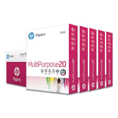 HP Papers Multipurpose20 Paper 96 Bright 20 Lb Bond Weight 8.5 X 11 White 500 Sheets/ream 5 Reams/carton - School Supplies - HP Papers