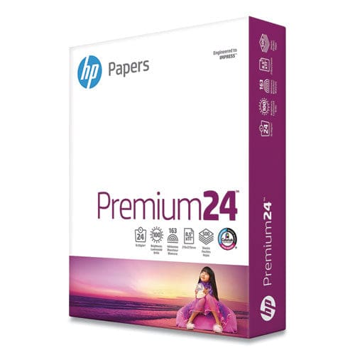 HP Papers Premium24 Paper 98 Bright 24 Lb Bond Weight 8.5 X 11 Ultra White 500 Sheets/ream 5 Reams/carton - School Supplies - HP Papers