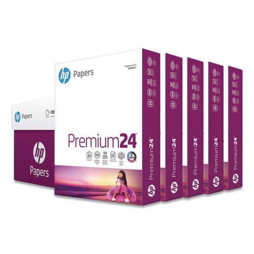 HP Papers Premium24 Paper 98 Bright 24 Lb Bond Weight 8.5 X 11 Ultra White 500 Sheets/ream 5 Reams/carton - School Supplies - HP Papers
