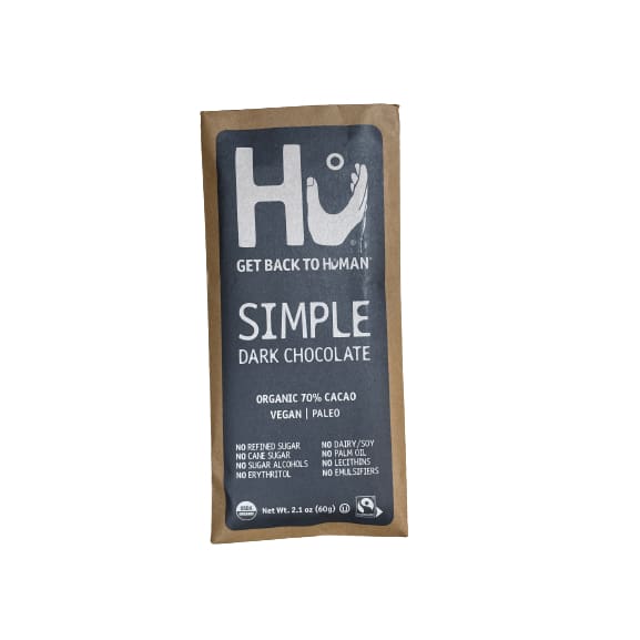 Hu Kitchen Hu Simple Dark Chocolate, 2.1 oz