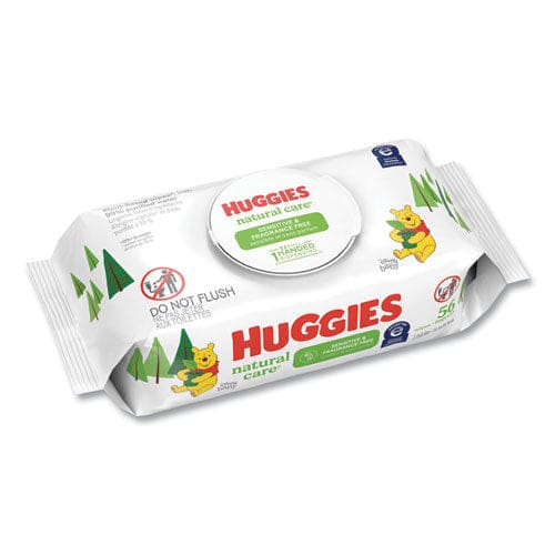 Huggies Natural Care Sensitive Baby Wipes 3.88 X 6.6 Unscented White 56/pack 8 Packs/carton - School Supplies - Huggies®