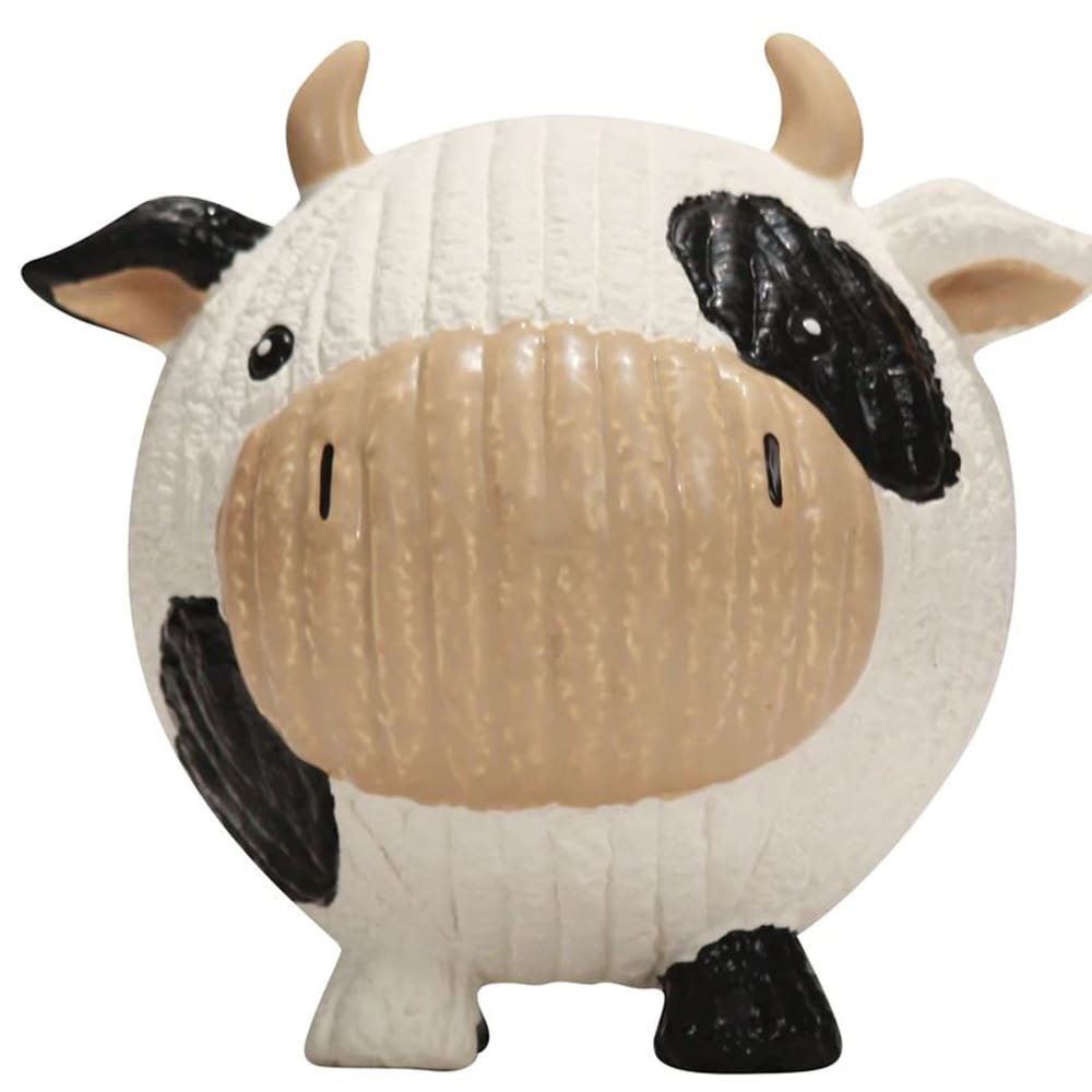 Hugglehounds Dog Dottie Cow Ruff-Tex Ball Large - Pet Supplies - Hugglehounds