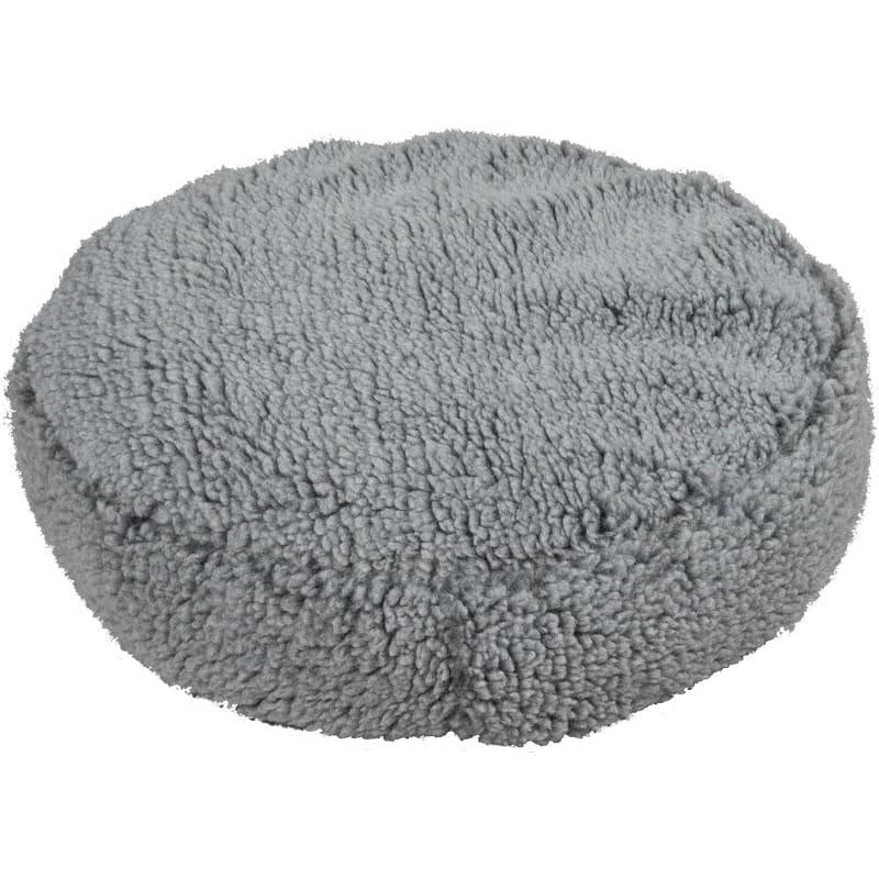 Hugglehounds Dog Fleece Pouf Bed; Gray - Large - Pet Supplies - Hugglehounds