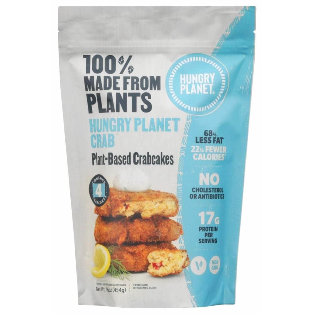 Hungry Planet Inc Grocery > Frozen HUNGRY PLANET INC: Crab Cakes Plant Base, 16 oz