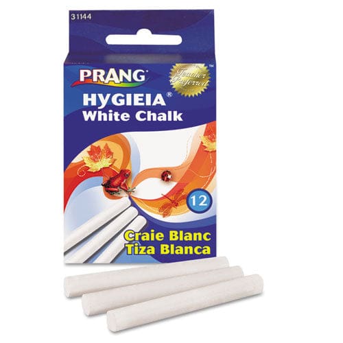 Hygieia Dustless Board Chalk 3.25 X 0.38’ Diameter White 12/box - School Supplies - Prang®