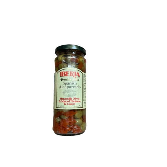 Iberia Iberia Premium Select Spanish Alcaparrado Manzanilla Olives & Minced Pimiento & Capers, 7 Oz