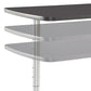 Iceberg Arc Adjustable-height Table Rectangular Top 30w X 48d X 36 To 48h Gray Walnut/silver - Furniture - Iceberg