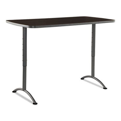 Iceberg Arc Adjustable-height Table Rectangular Top 30w X 60d X 30 To 42h Walnut/gray - Furniture - Iceberg