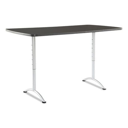 Iceberg Arc Adjustable-height Table Rectangular Top 36w X 72d X 30 To 42h Graphite/silver - Furniture - Iceberg