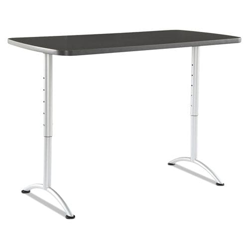 Iceberg Arc Adjustable-height Table Rectangular Top 60w X 30d X 30 To 42h Graphite/silver - Furniture - Iceberg