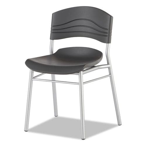 Iceberg Cafeworks Chair Supports Up To 225 Lb 18 Seat Height Graphite Seat/back Silver Base 2/carton - Furniture - Iceberg