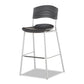 Iceberg Cafeworks Stool Supports Up To 225 Lb 30 Seat Height Graphite Seat Graphite Back Silver Base - Furniture - Iceberg