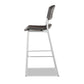 Iceberg Cafeworks Stool Supports Up To 225 Lb 30 Seat Height Graphite Seat Graphite Back Silver Base - Furniture - Iceberg