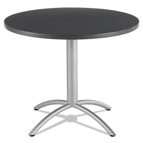 Iceberg Cafeworks Table Cafe-height Round Top 36 Diameter X 30h Graphite Granite/silver - Furniture - Iceberg