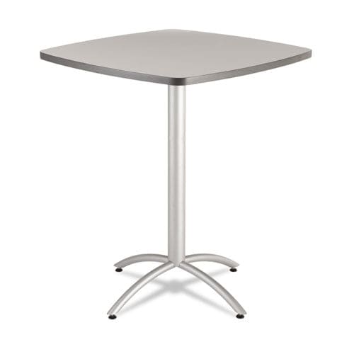 Iceberg Cafeworks Table Cafe-height Round Top 36 Diameter X 30h Walnut/silver - Furniture - Iceberg