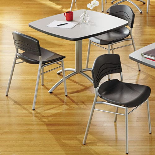 Iceberg Cafeworks Table Cafe-height Square Top 36w X 36d X 30h Gray/silver - Furniture - Iceberg