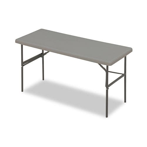 Iceberg Indestructable Classic Folding Table Rectangular Top 1,200 Lb Capacity 60w X 24d X 29h Charcoal - Furniture - Iceberg