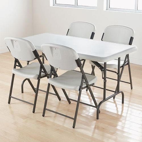 Iceberg Indestructable Industrial Folding Table Rectangular Top 1,200 Lb Capacity 60w X 30d X 29h Platinum - Furniture - Iceberg