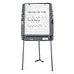 Iceberg Ingenuity Portable Flipchart Easel With Dry Erase Surface 35 X 30 73 Tall Easel Charcoal Polyethylene Frame - School Supplies -