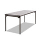 Iceberg Maxx Legroom Wood Folding Table Rectangular Top 72w X 30d X 29.5h Gray/charcoal - Furniture - Iceberg