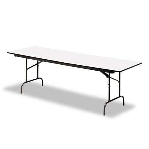 Iceberg Officeworks Commercial Wood-laminate Folding Table Rectangular Top 72w X 30d X 29h Gray/charcoal - Furniture - Iceberg