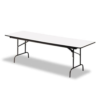 Iceberg Officeworks Commercial Wood-laminate Folding Table Rectangular Top 72w X 30d X 29h Gray/charcoal - Furniture - Iceberg