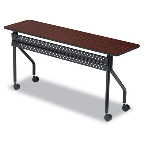 Iceberg Officeworks Mobile Training Table Rectangular 60w X 18d X 29h Mahogany/black - Furniture - Iceberg