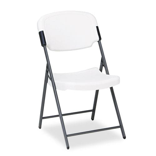 Iceberg Rough N Ready Commercial Folding Chair Supports Up To 350 Lb 15.25 Seat Height Charcoal Seat Charcoal Back Silver Base - Furniture -