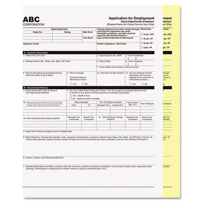 Digital Carbonless Paper 2-part 8.5 X 11 White/canary 1,250/carton - Office - Iconex™