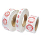 Iconex Tamper Seal Label 0.75 X 7 Red/white 500/roll 4 Rolls/carton - Office - Iconex™