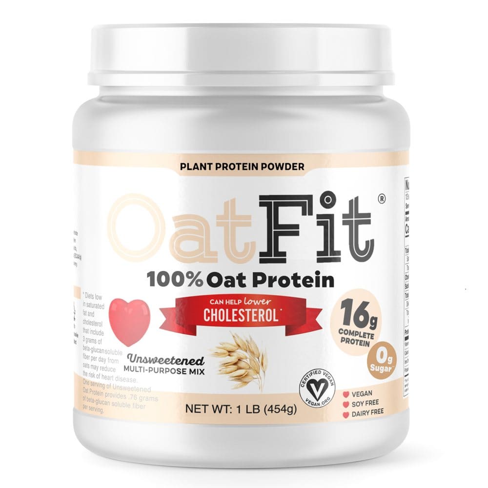 Ideal Oats OatFit Plant Protein Powder Unsweetened (1 lb.) - Diet Nutrition & Protein - Ideal Oats,